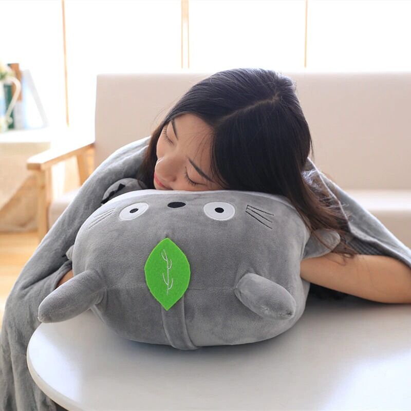 3 in 1 Multifunction Totoro Plush Toy Soft Pillow