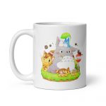 Totoro and Friends White Glossy Mug