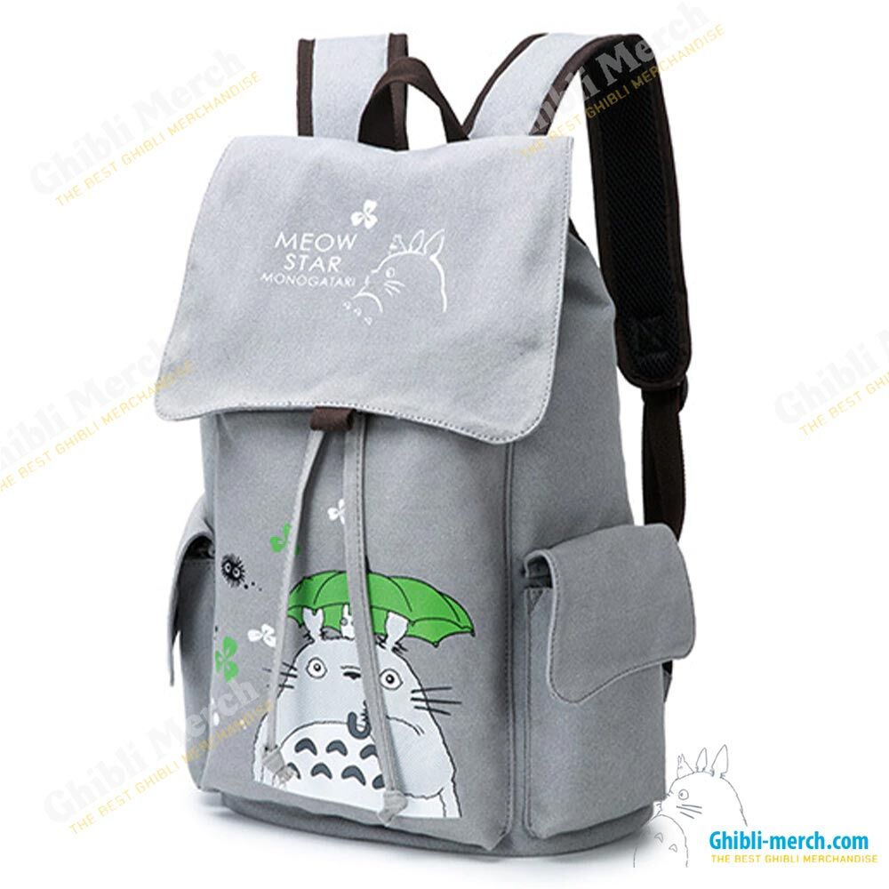 Totoro Canvas Backpack Travel Schoolbag