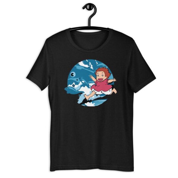 Ponyo On The Waves Short-Sleeve Unisex T-Shirt