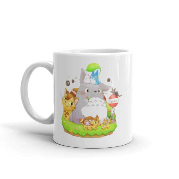 Totoro and Friends White Glossy Mug
