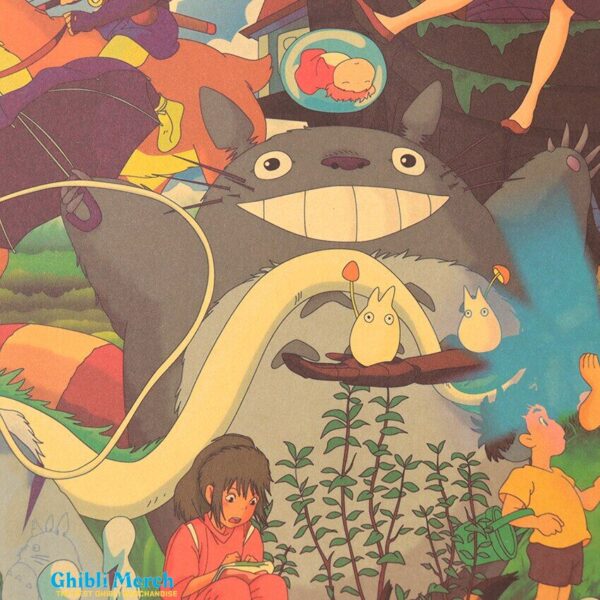 Anime Hayao Miyazaki Movie Kraft Paper Poster