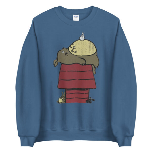 Totoro Lying On The Roof Sweatshirt - My Neighbor Toroto Ghibli Merch By Ghibli-merch.com