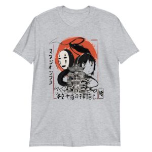 Spirited Away shirt Chihito and No Face Red Moon (2)