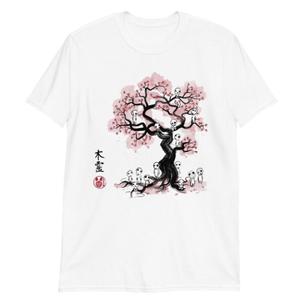 Princess Mononoke T-shirt Tree Spirits In Sakura Flower