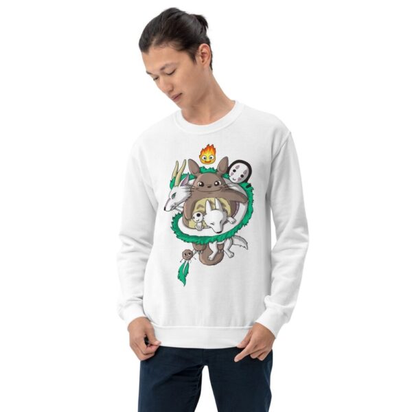 Dragon Haku – Totoro – No Face and Friends Sweatshirt