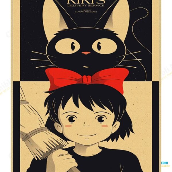 Kiki's Delivery Service Poster Jiji Cat and Kiki