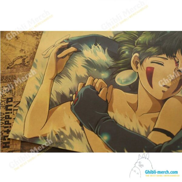 Princess Mononoke Ashitaka And San Poster