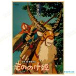 Princess Mononoke Ashitaka Vintage Poster