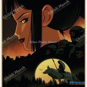 Princess Mononoke Lady Eboshi Vintage Poster