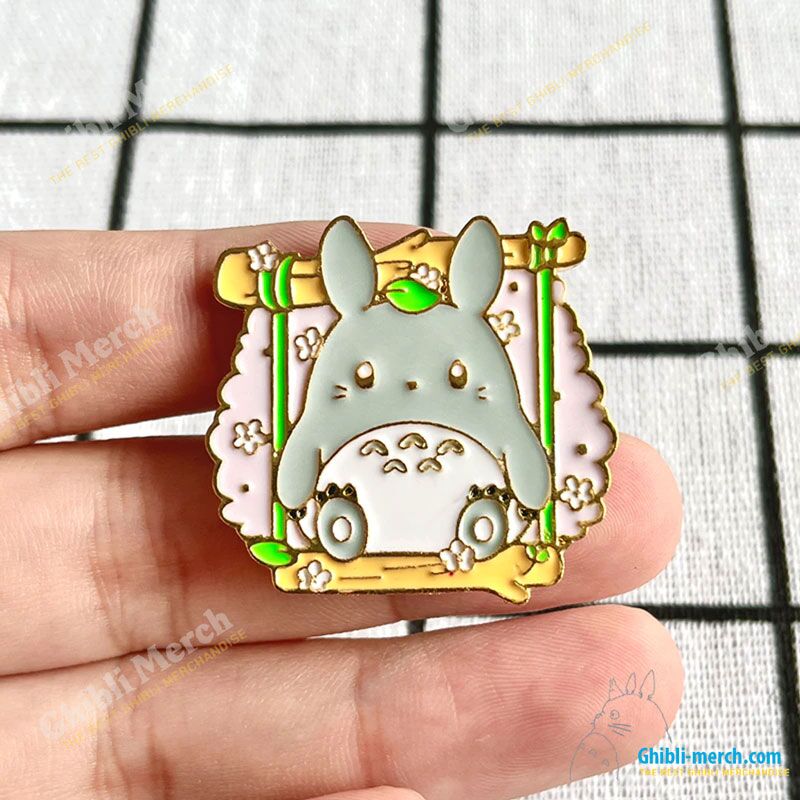 Cute Totoro Pink Girl Enamel Pin