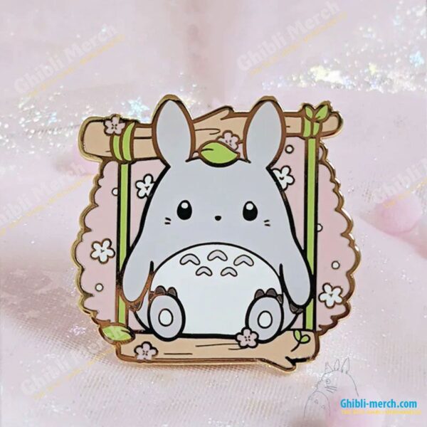 Cute Totoro Pink Girl Enamel Pin