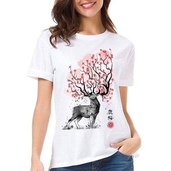 Princess Mononoke Shirt Forest Spirit Sakura T-shirt