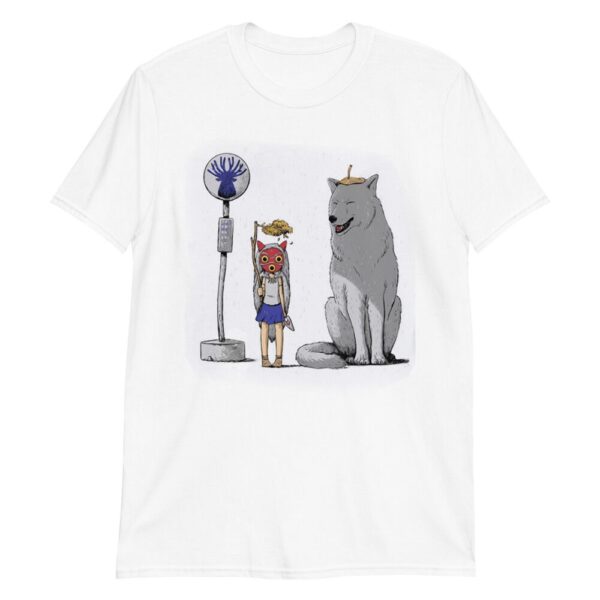 Princess Mononoke Bus Stop T-Shirt (Totoro Bus Stop Style)