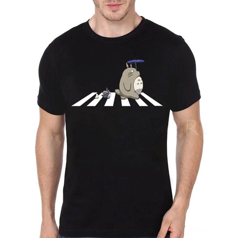 Totoro family cross road t-shirt