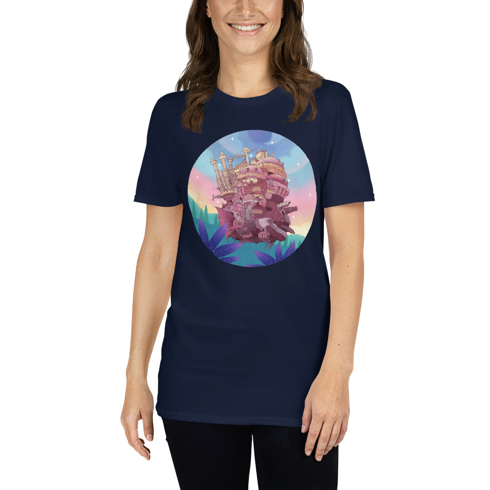 Howl's Moving Castle In Circle T-Shirt 