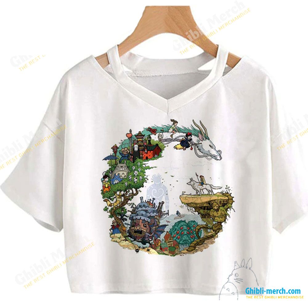 Studio Ghibli Shirt Crop Top (All Anime Studio Ghibli)
