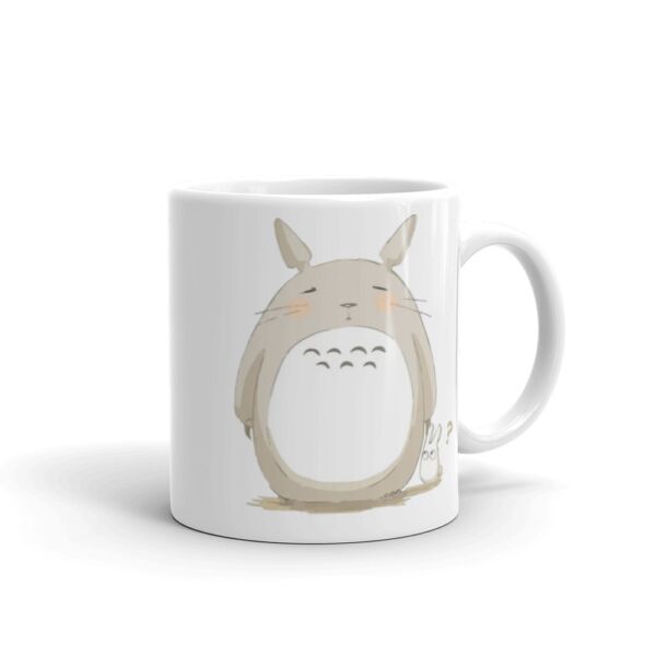 Totoro Pinky White glossy mug