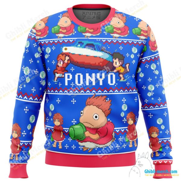 Magical Ponyo Ugly Christmas Sweater