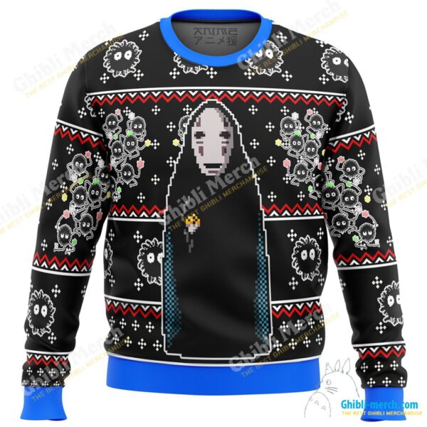 No Face Ugly Christmas Sweater Spirited Away