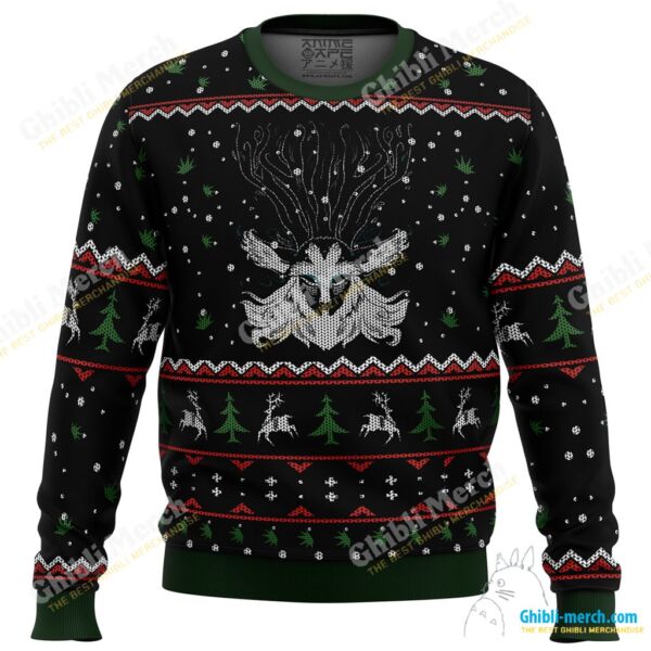 Princess Mononoke Forest Spirit Ugly Christmas Sweater