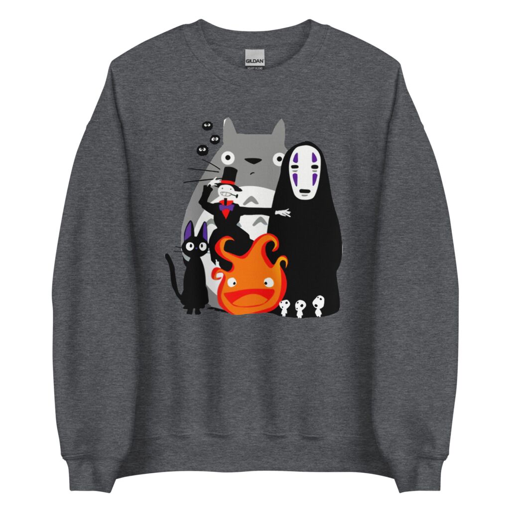 Anime Ghibli Characters Unisex Sweatshirt - Ghibli Merch - The Best ...