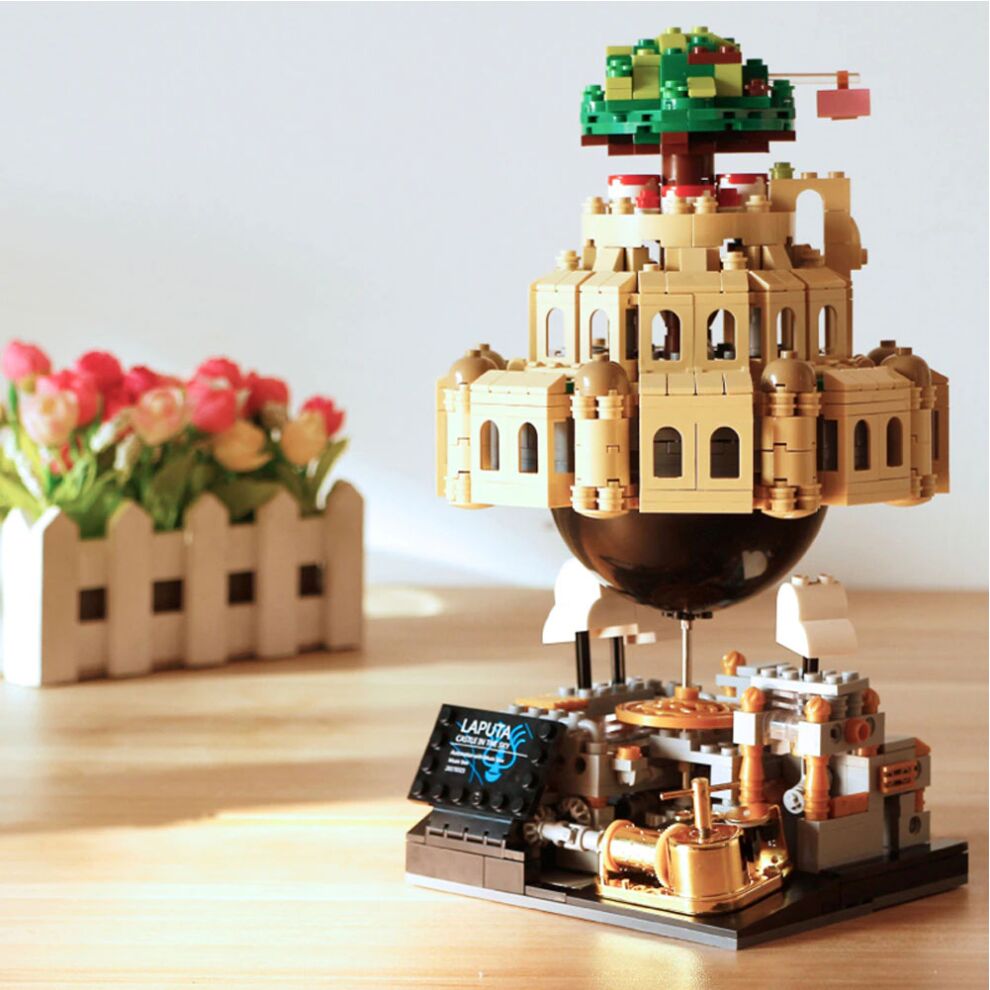 Laputa Castle In The Sky Figure Music Box Lego 1179PCS Ghibli Merch 
