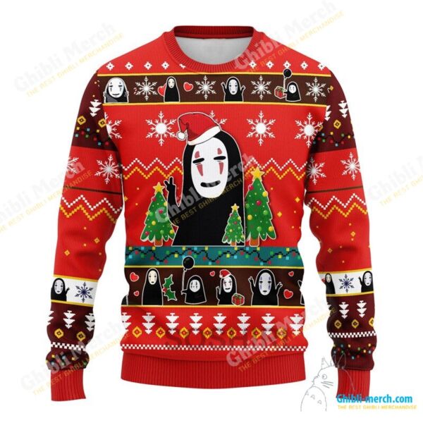 No Face Ugly Christmas Sweater