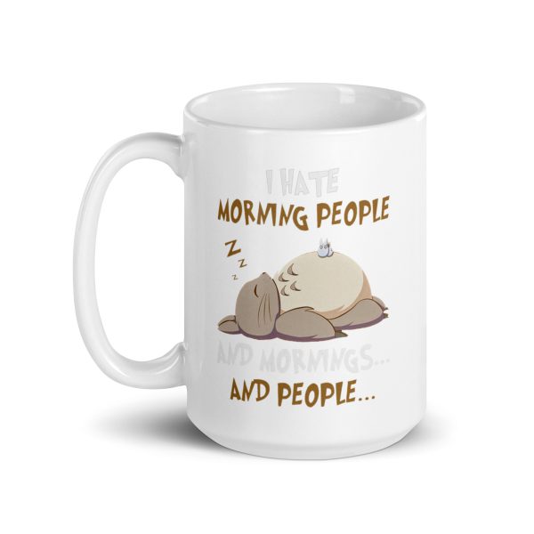 Totoro Sleeping I Hate Moring People mug