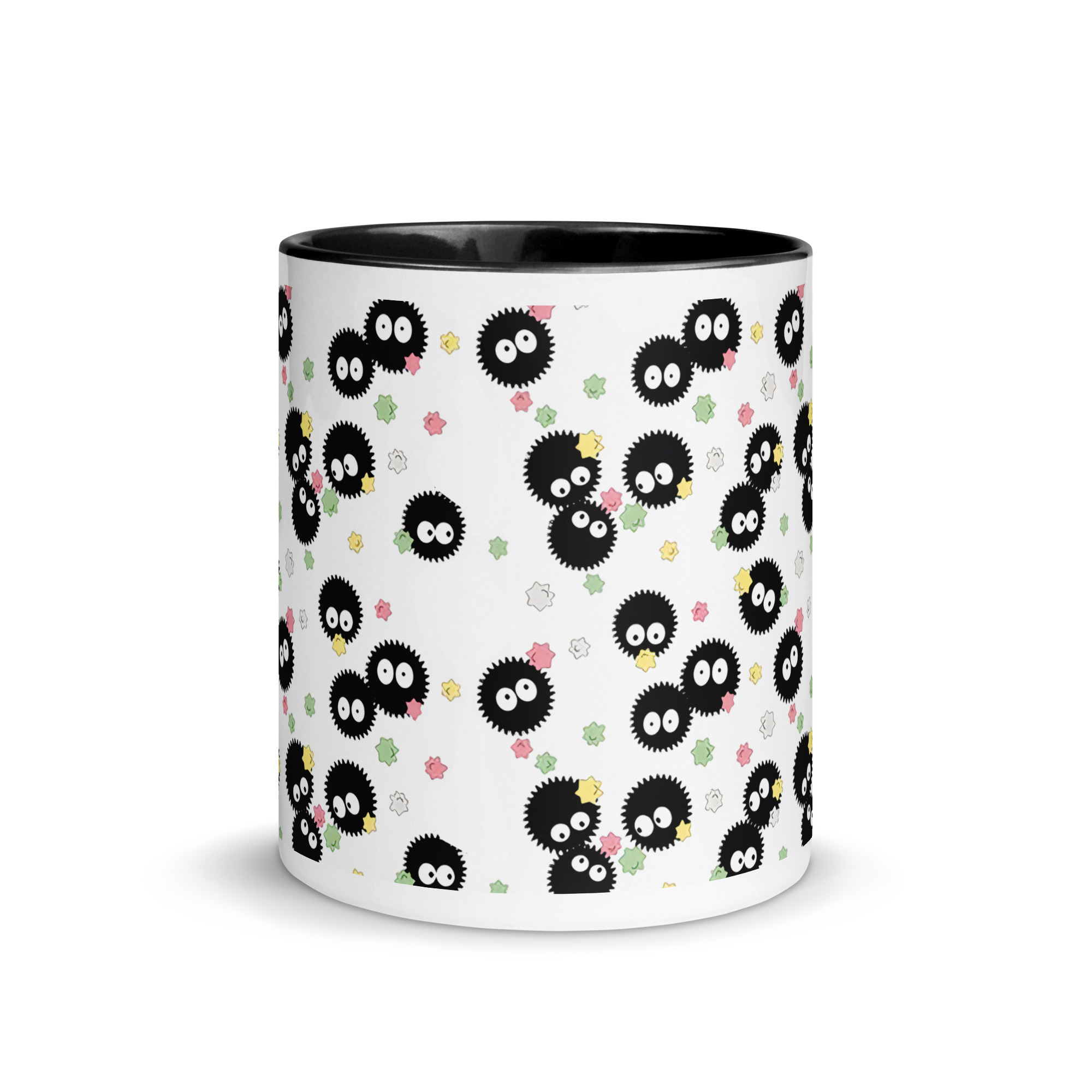 Cute Soot Sprites With Candy Mug 11oz With Color Inside - Ghibli