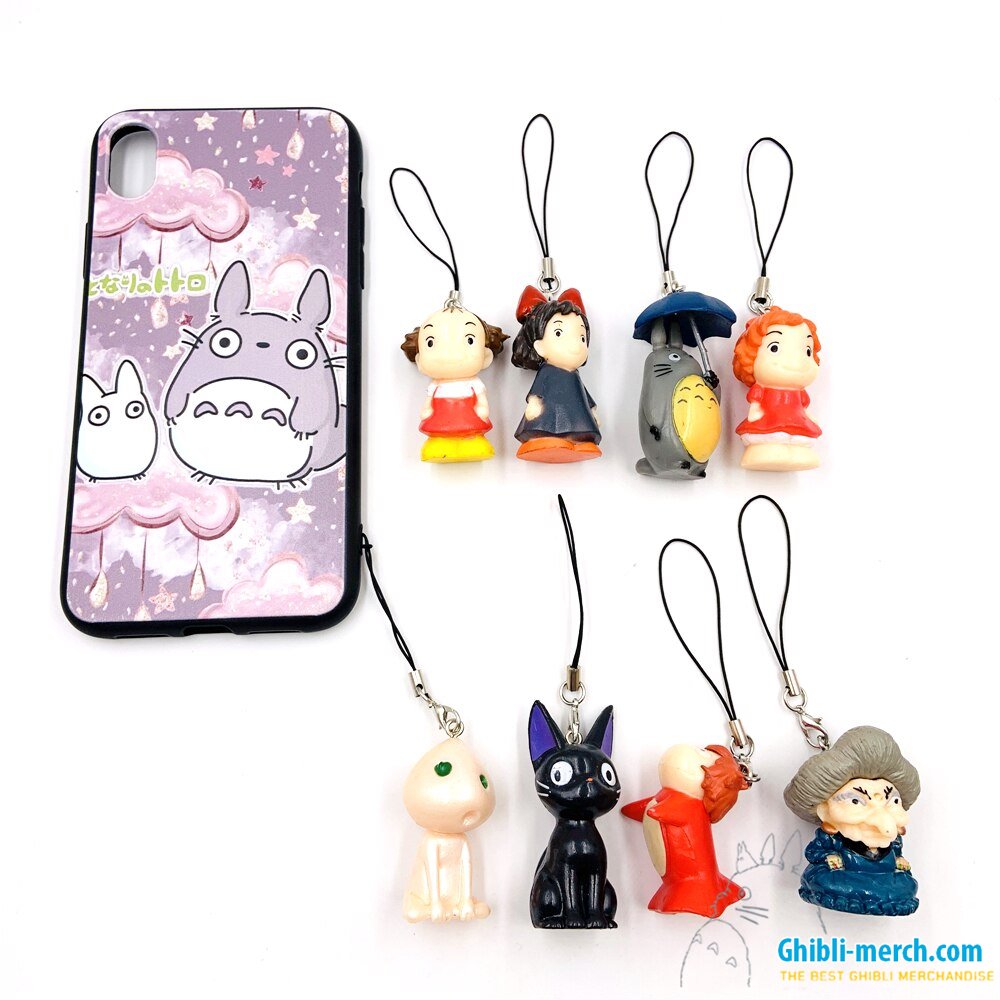 Studio Ghibli All Characters Phone Charm: Totoro, Kiki, Jiji, Mie, Ponyo,  Yubaba | Ghibli Merch Store