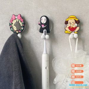 Studio Ghibli Toothbrush Holder Totoro, No Face, Ponyo, Soot Sprites...