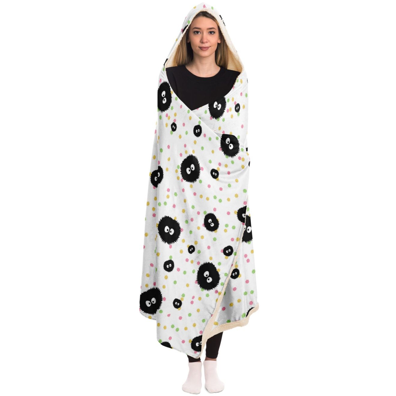 Studio Ghibli Soot Sprites Hooded Blankets - Ghibli Merch Store ...