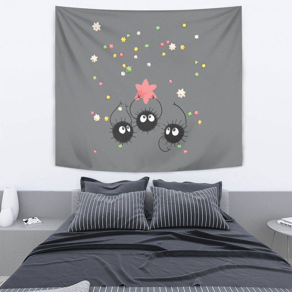 Studio Ghibli Soot Sprites Tapestry May 7, 2024